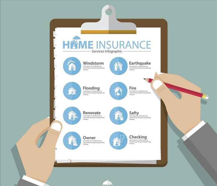 clipboard with home owners insurance